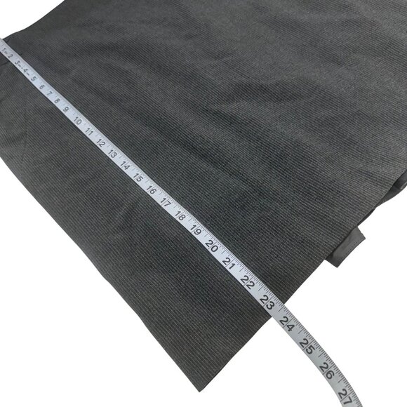 Rafaella Women Gray Pinstriped Pencil Skirt Size 16 Zipper Closure Ruflles back - Picture 5 of 8